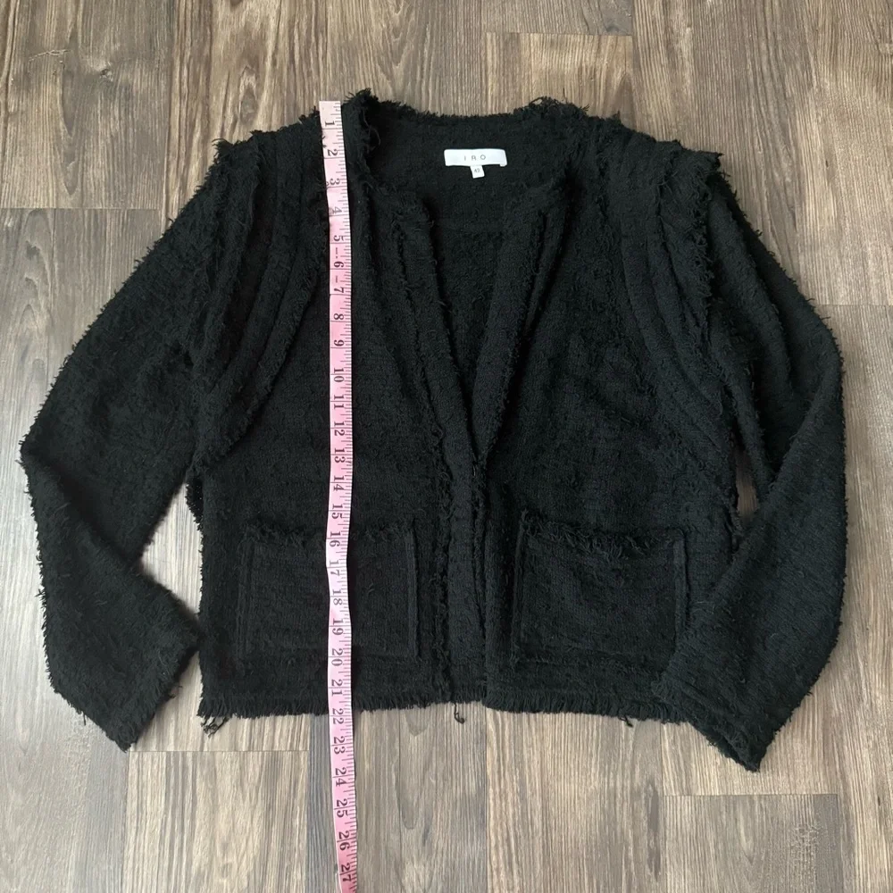 IRO Black Fringe Luxurious Black Jacket - Picture 12 of 13